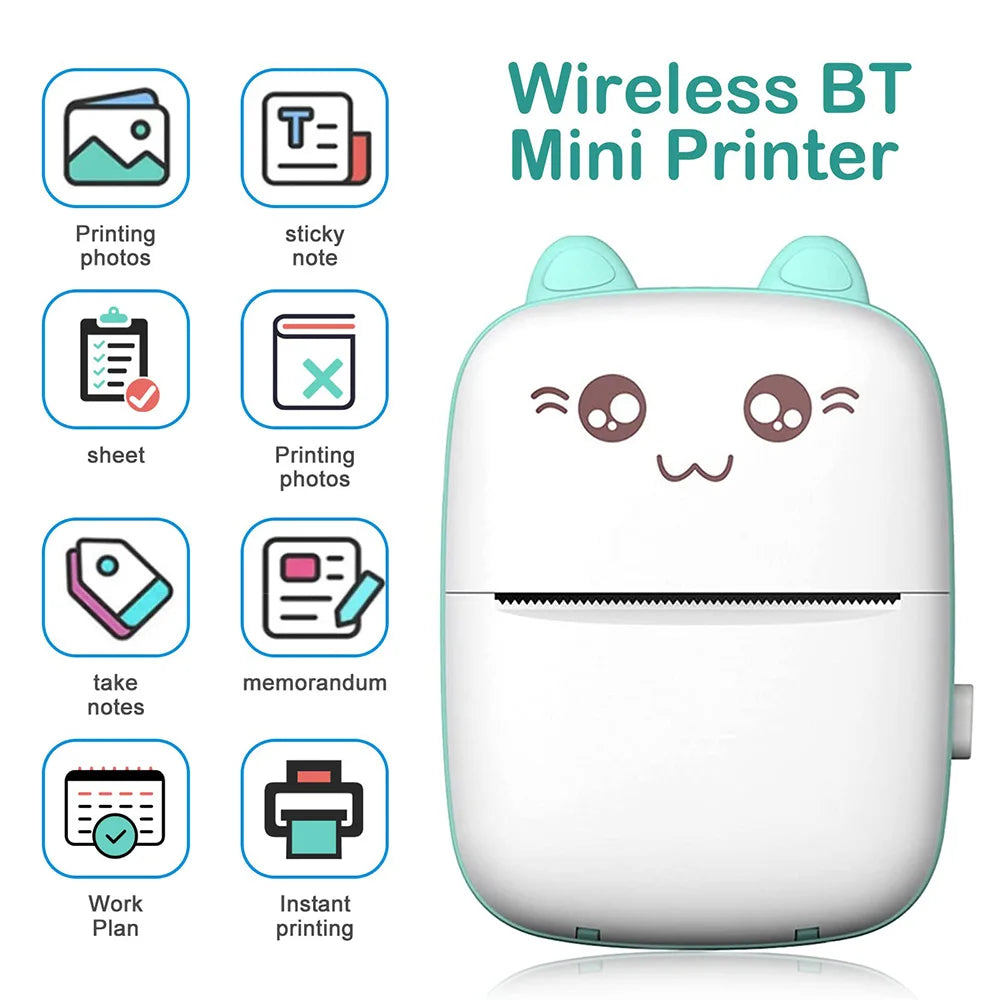 Mini Pocket Printer thermal printer for learning note photos DIY