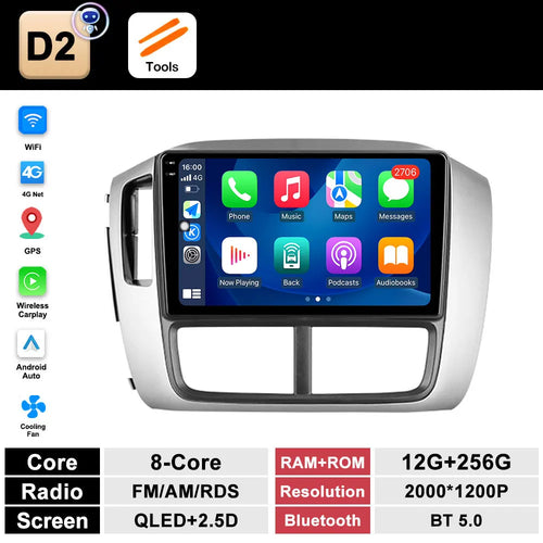 9 inch Navigation GPS Wireless Carplay Android System for Honda Pilot