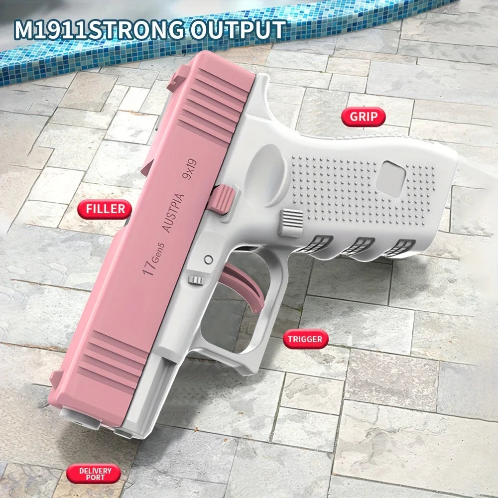 Summer Water Gun non Electric Pistol High-pressure Full Automatic