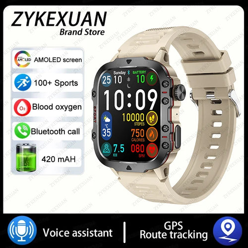 For Xiaomi Military Smart Watch Men IP68 GPS Outdoor 100+Sports
