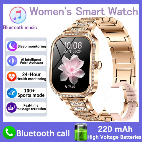 For Xiaomi Huawei New Women Smart Watch Heart Rate Blood Pressure