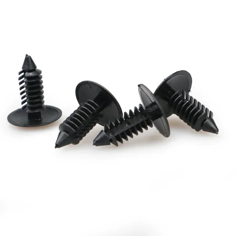 20/50Pcs Auto Fastener Fit 8mm Hole Nylon Car Clips Fender Bumper