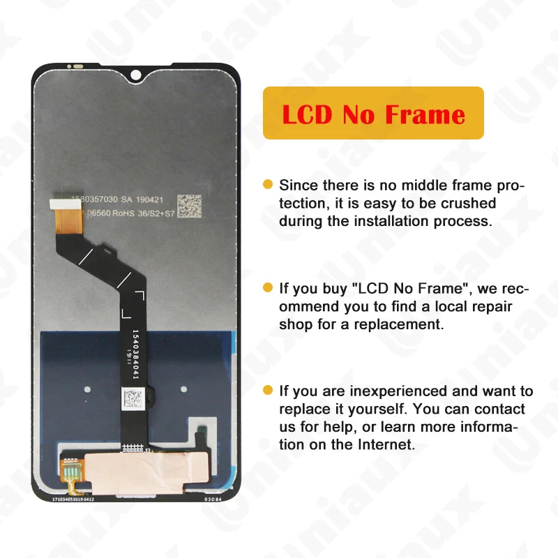6.3" Original For Nokia 7.2 LCD Display TA-1196 LCD Touch Screen