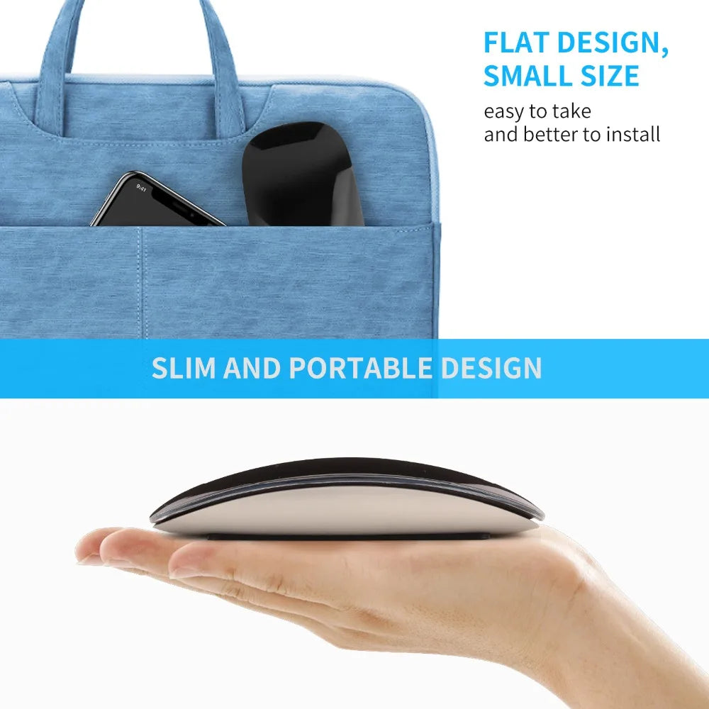 Bluetooth Wireless Mouse Silent Rechargeable Laser Computer Mouse Slim