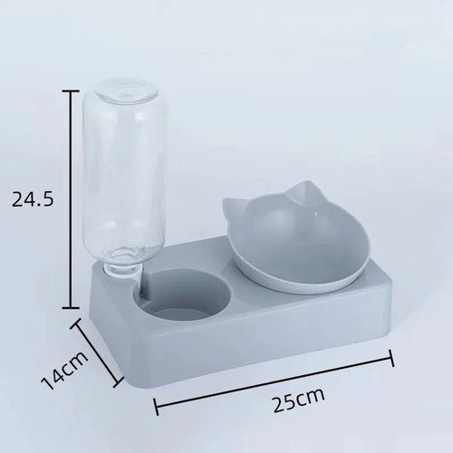 dual-purpose Pet Bowl Tilt to Protect Cervical Vertebrae Dog Food Bowl