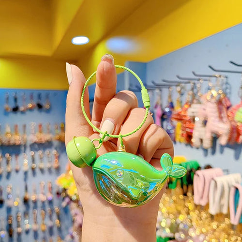 Cute Whale Dolphin Keychain Blue Marine Animal Doll Kawaii Keyring For