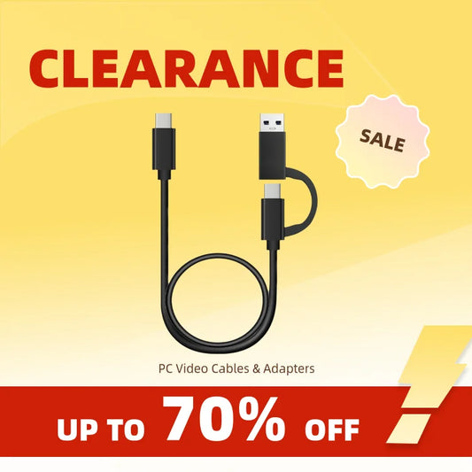 Clearance_2 in 1 USB C Cable Fast Charging 10Gbps Data Sync USB A/C
