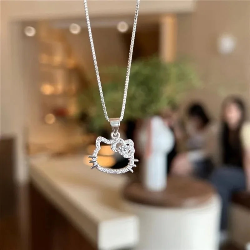 Kawaii Hello Kitty Sanrio Anime Clavicle Chain Pendant Necklace