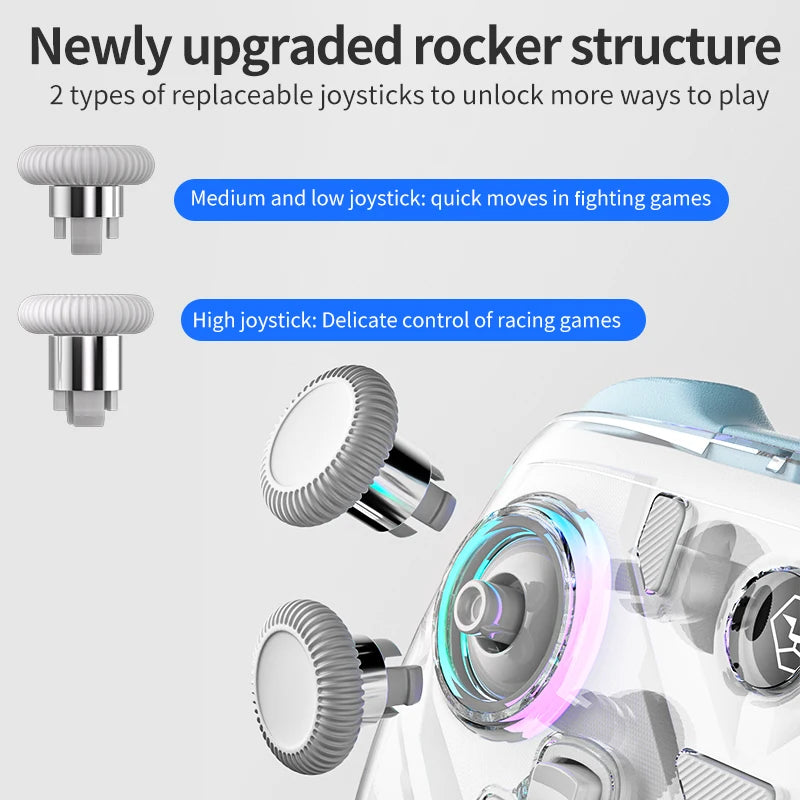 Aolion K10 Gaming Controller With Charging Dock RGB Wireless Gamepad