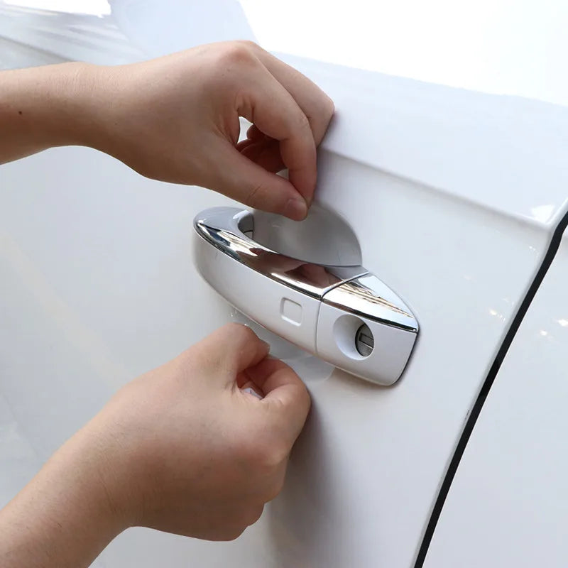 4pcs universal Invisible Car Door Handle Scratches Automobile Shakes