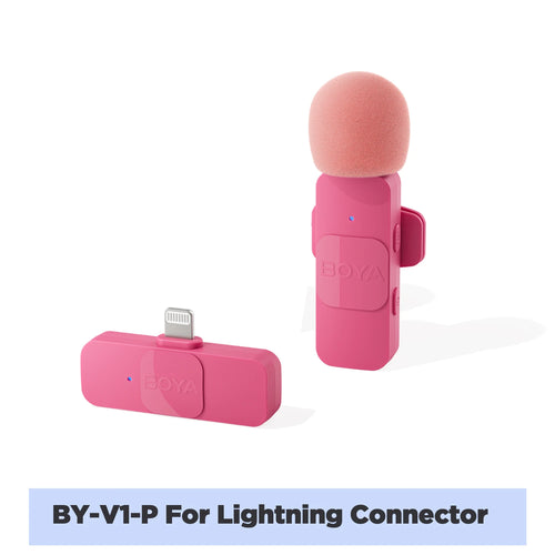 BOYA BY-V-P Wireless Lavalier Lapel Microphone for iPhone15 14 Android