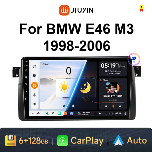 2 Din Android 13 Car Radio For BMW E46 M3 X5 1998-2006 Multimedia