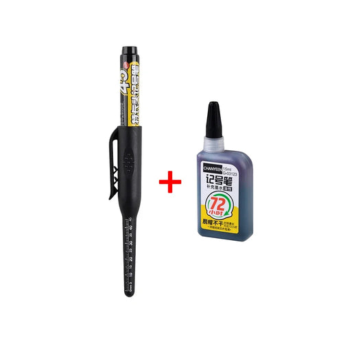 45mm Waterproof Deep Hole Marker Pens Long Nib Head Carpenter Pen