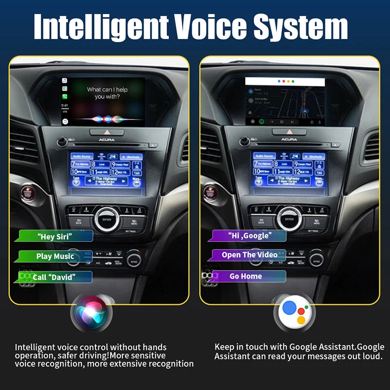Car Ai Box Wireless Apple Carplay Android Auto For Acura YD3 MDX RDX