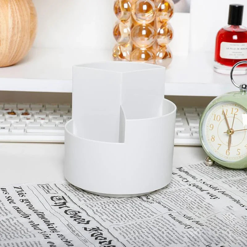 1pc Rotating Pen Holder, Office Student Desktop Pen Storage Box,