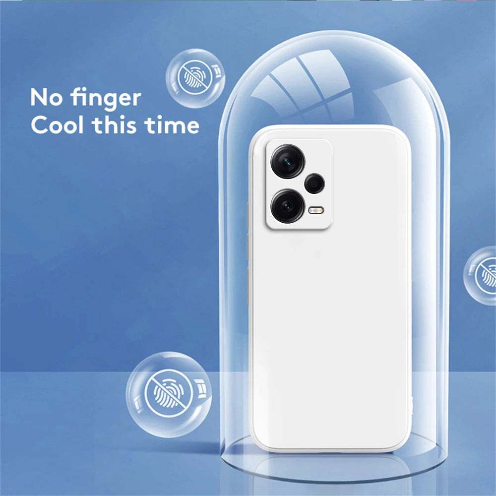Square Liquid Silicone Case for Xiaomi Redmi Note 12  Pro 12S 4G 5G