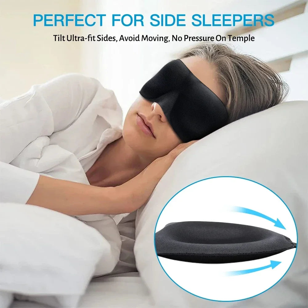 3D Sleep Mask Blindfold Sleeping Aid Soft Memory Foam Eye mask for