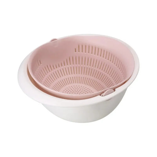 Kitchen Fruit Tray Removable Double Layer Fruit And Vegetable Basin
