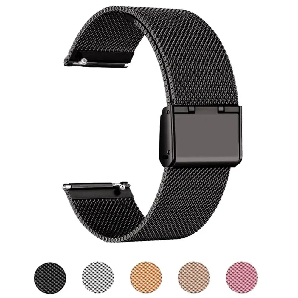 22mm 20mm Milanese Loop Strap For Samsung Galaxy Watch 6 5 4 44mm 40mm