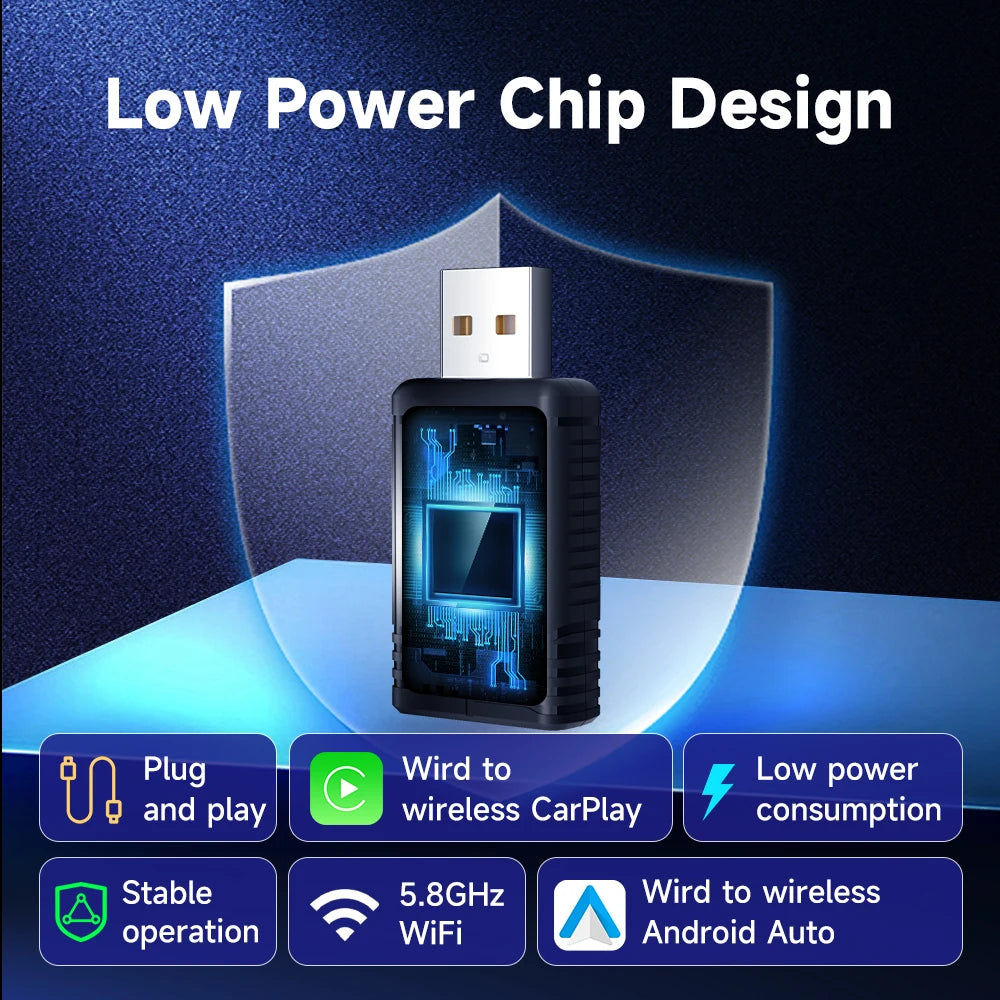 2024 NEW HEYINCAR 2in1 Wireless Carplay Adapter Android Auto Chery