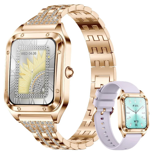 LIGE Smart Watch Woman Sport Fitnes AI Voice Control Full Touch