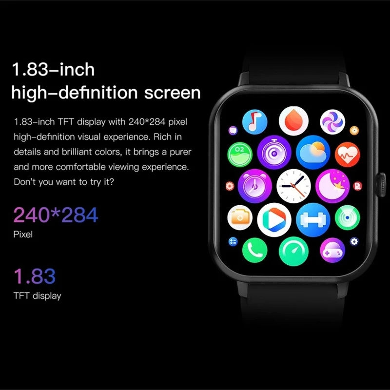 New Smart Watch Men Women Calls Clock Heart Rate Sleep Monitoring