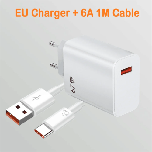 Total 67W GaN USB Charger Fast Charging Mobile Phone Adapter USB Quick