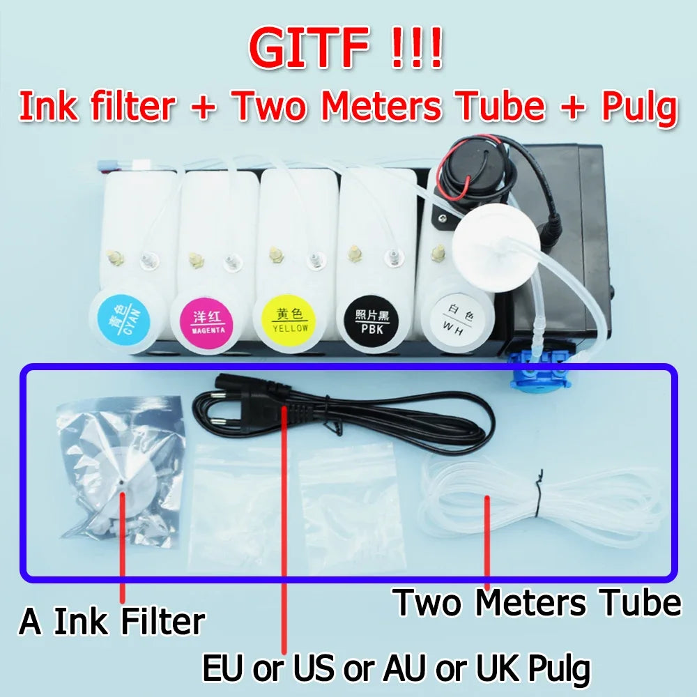 1500ML DTF White Ink Circulation CISS System For i3200 i1600 XP600