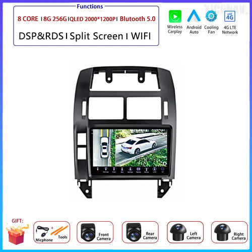 Android OS Car Radio For Volkswagen VW Polo MK4 6Q 9N 9N3 2004-2009