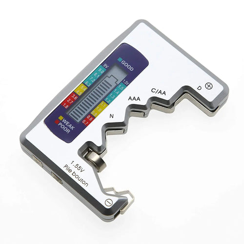 BT-886 Black Portable Battery Capacity Indicator Compact Size Lithium