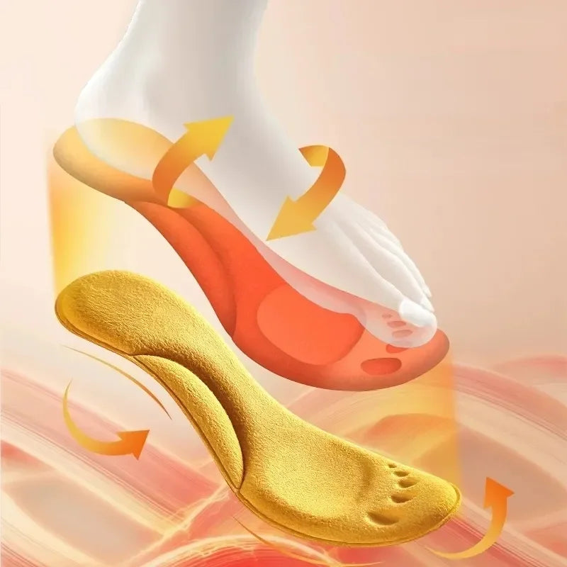 PU Feet Sole Soft Orthopedic Sport Insoles for Breathable Shock