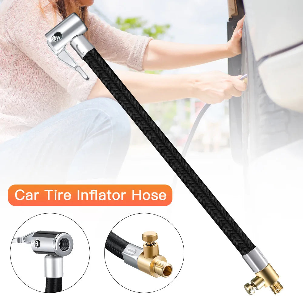Car Tire Inflator Hose Air Pump Extension Car Tire Repair Tyre