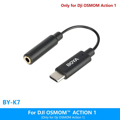 BOYA BY-K1-K9 3.5mm TRS to Lightning/Typec iPhone Android Phone Audio