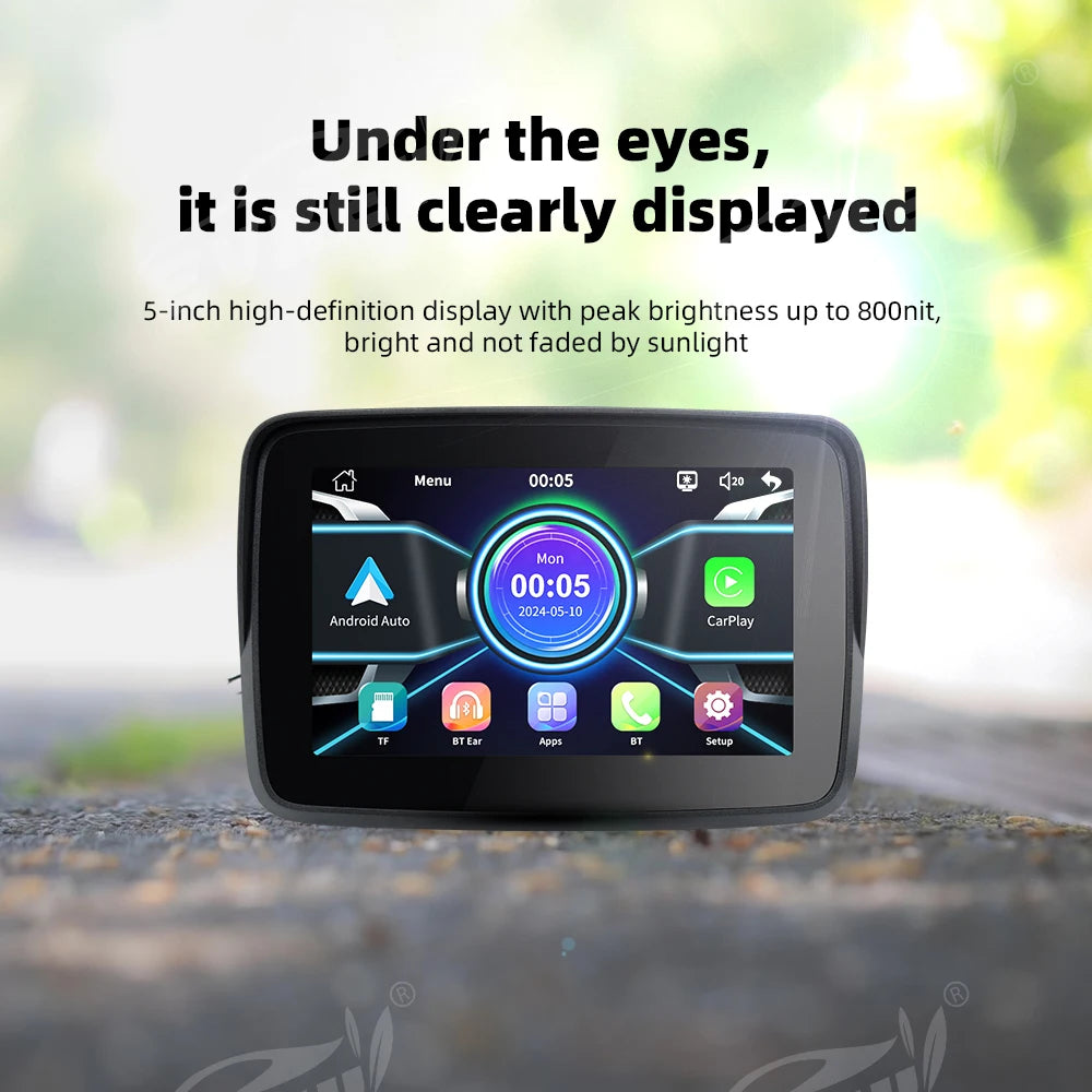 EKIY Motorcycle Navigation Carplay Display Screen Portable Motorcycle