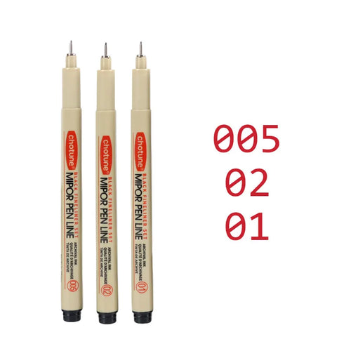 Art Manga Outlining Pen Pigment Liner Micron Pen Marker set Hook Line