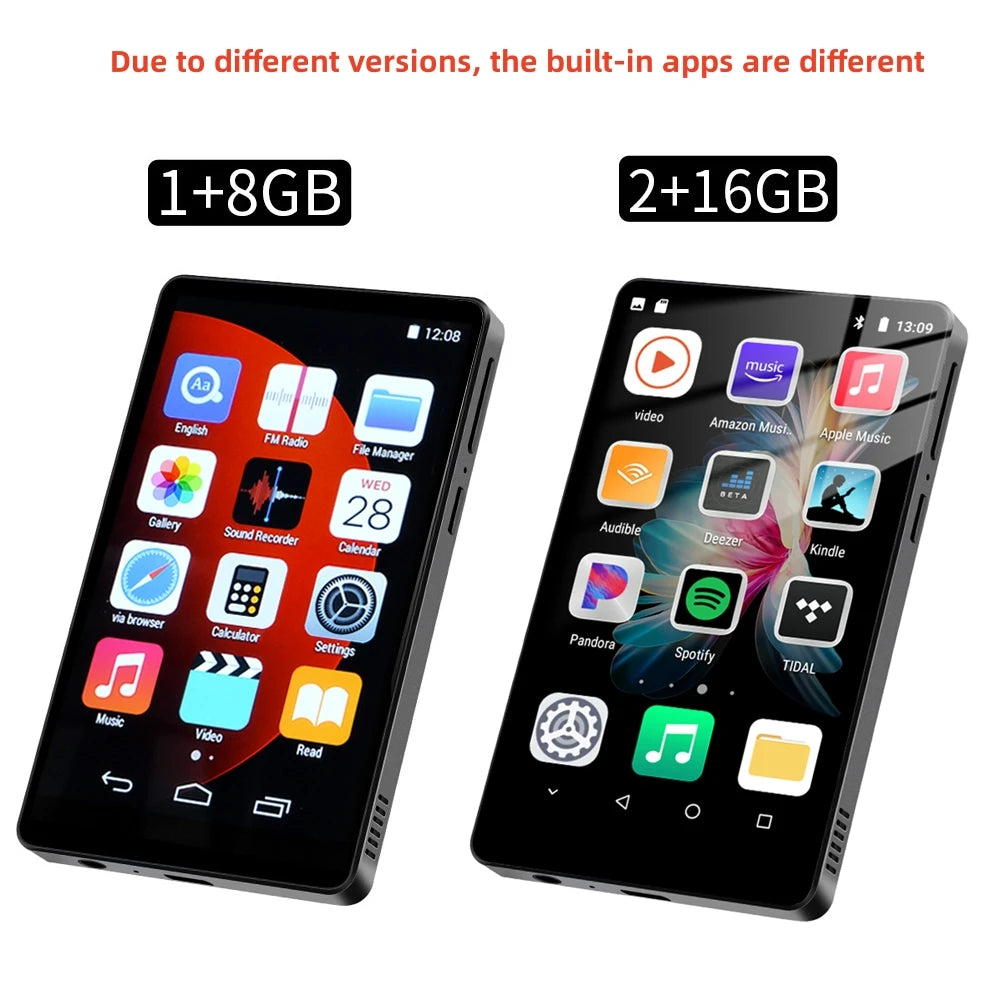 4 inch Android MP4 Player Full Touch Screen Touch with Bluetooth and