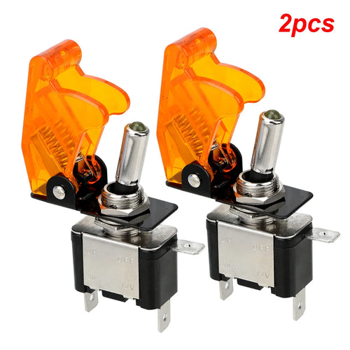 12V SPST Toggle Rocker Switch LED Light for Ignitions Boost Marine