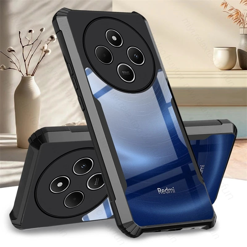 Clear Acrylic Armor Shockproof Coque For Xiaomi Redmi 14C 4G