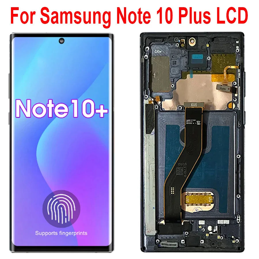For Amoled Note 10 Plus Screen for Samsung Galaxy Note10+ N975F Lcd