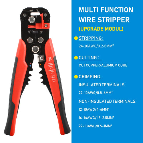 Professional Electrician Wire Tool Cable Wire Stripper Cutter Crimper