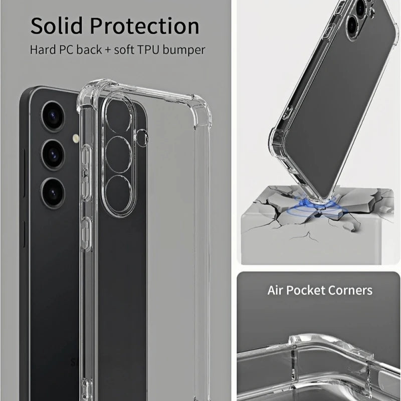 Full Camera Protection Silicone Soft Case For Samsung Galaxy S23 S22