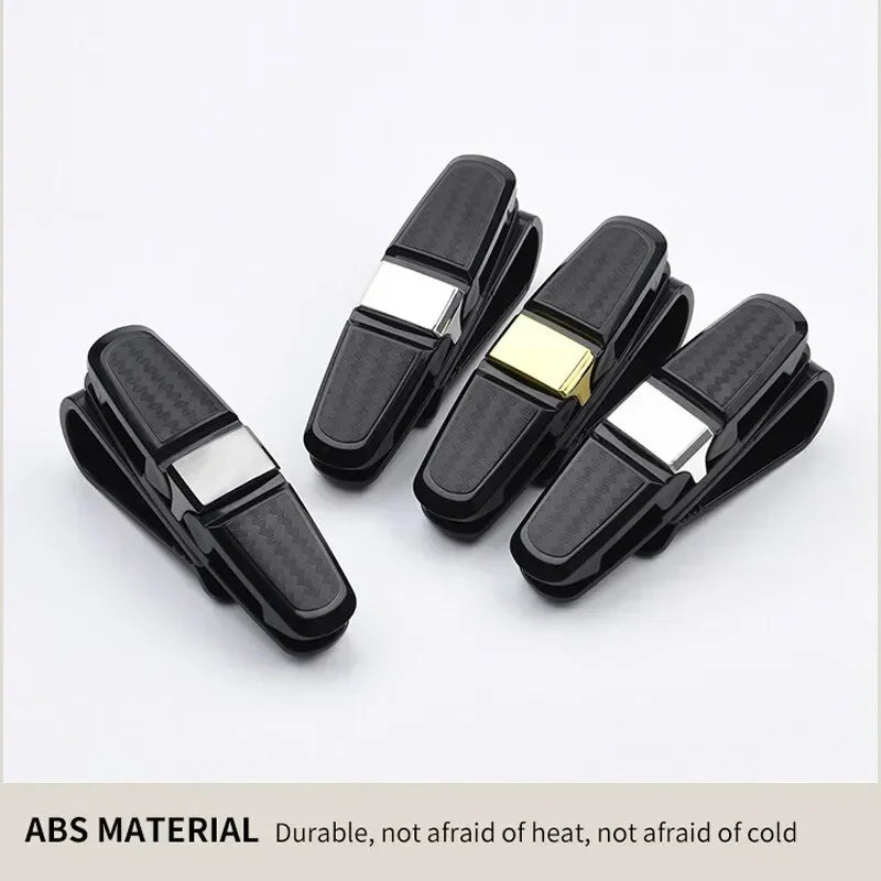 Car Sunglasses Frame Carbon Fiber Bills Glasses Clip Multi Function In
