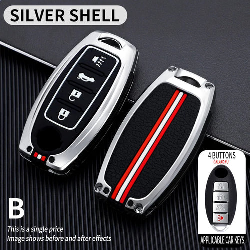 Key Fob Cover with Keychain Lanyard for Nissan Altima Sentra Maxima