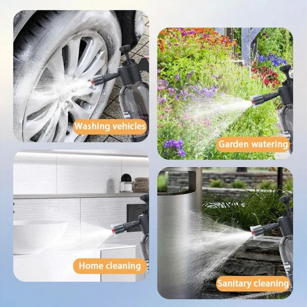 Car Wash Gun 2L Car Wash Spray Bottle Foam Sprayer Car Air Pressure