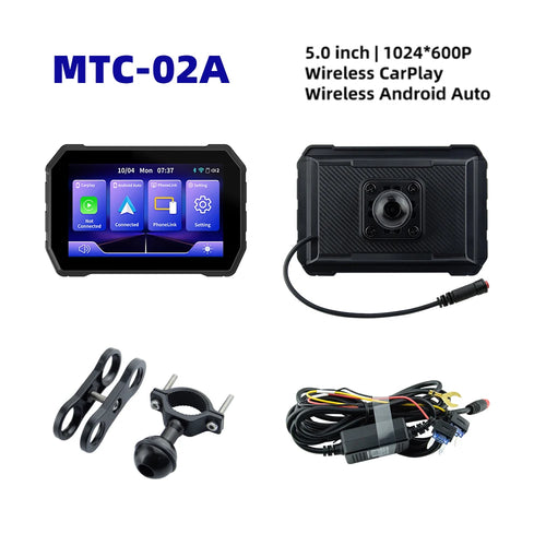 EKIY 5 inch Wireless CarPlay Moto Android Auto Portable Digital