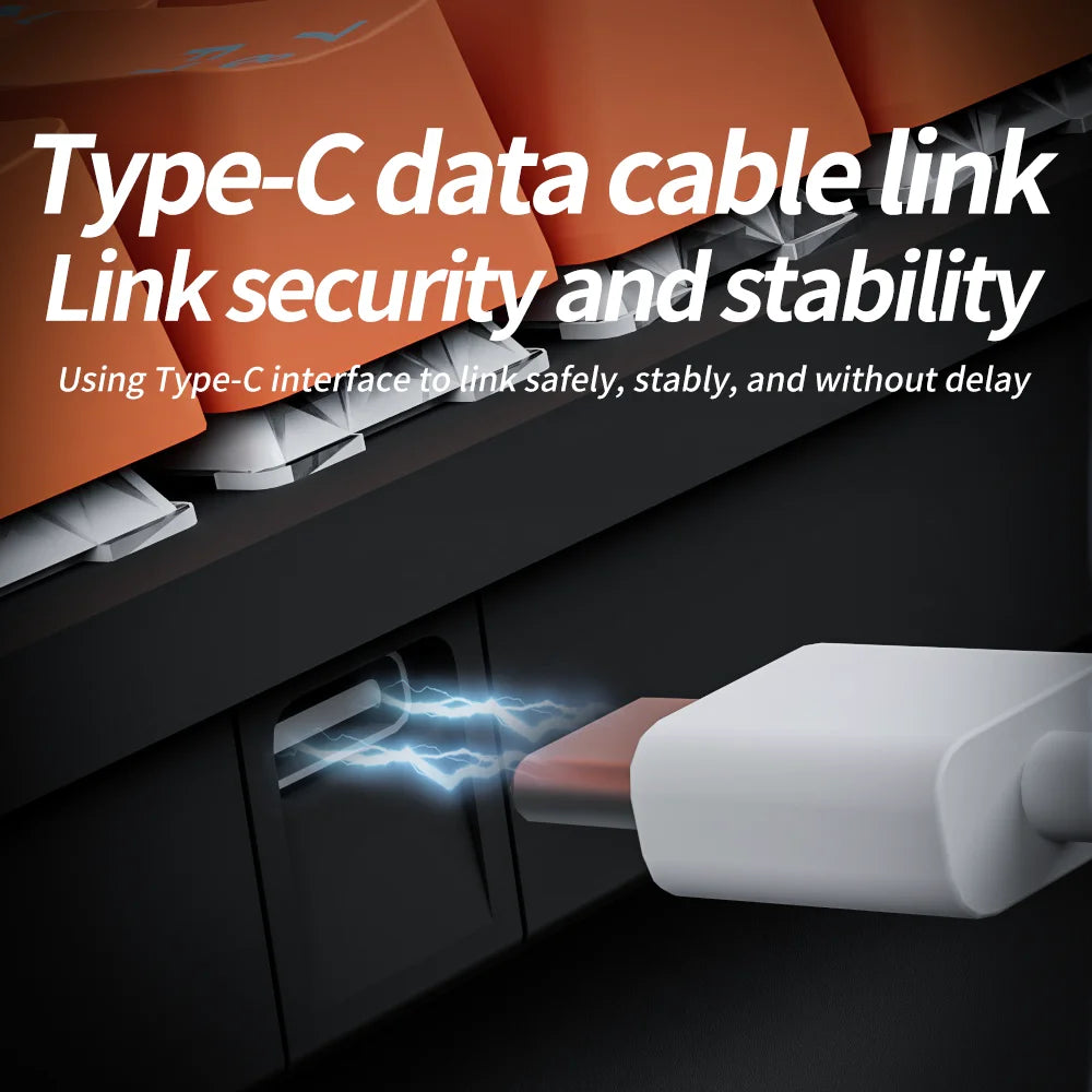 MUCAI MKA610 USB Mini Mechanical Gaming Wired Keyboard Red Switch 61