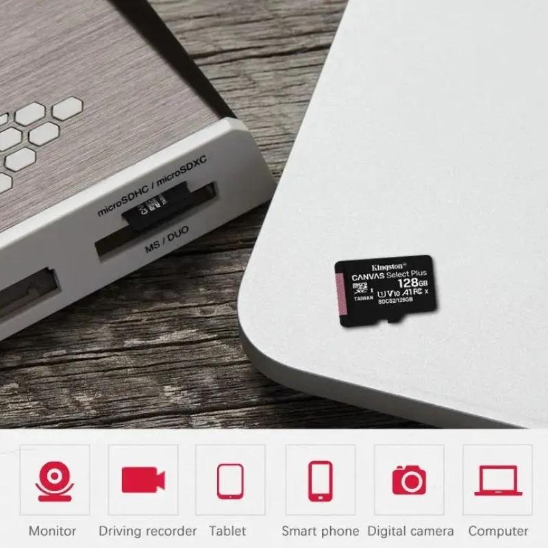 Kingston Canvas Select Plus MicroSD Card 100MB/S Carte SD Memoria