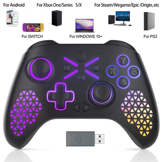 RGB Wireless Controller For Windows PC/Xbox One/xbox Series X/S With