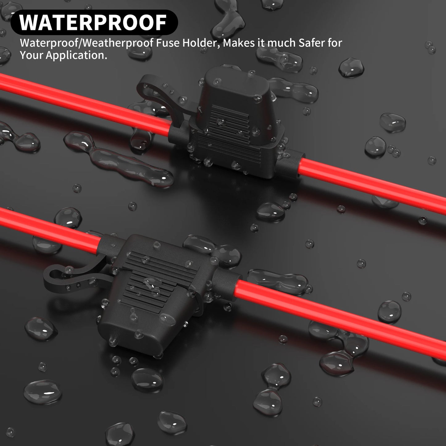 DaierTek 5PCS 18 Gauge Fuse Holder 12V for ATC/ATO Blade Fuse Inline