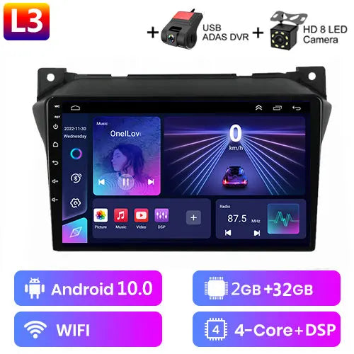 Android 12 2G+32G For Suzuki Alto 2009 2010 2011 2012 2013 2014 2015